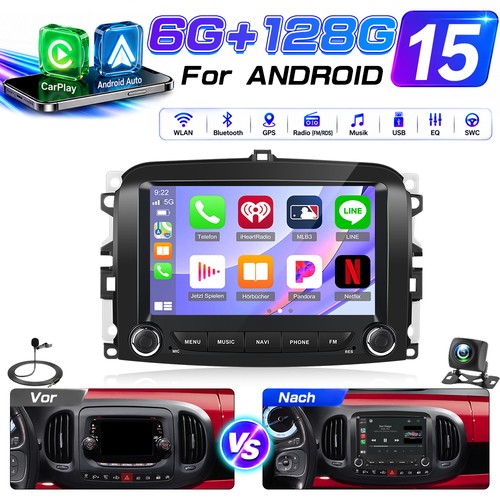 Autoradio 128g android - 6g+128g,