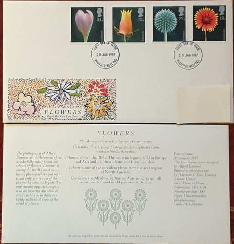 Fdc fiori 20jan1987 - fdc,